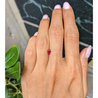 0.51 Ct. Pinkish Red Ruby from Burma (Myanmar) Life Style