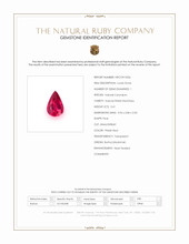 0.41 Ct. Pinkish Red Ruby from Burma (Myanmar) Scan Report