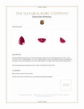 0.63 Ct. Ruby from Burma (Myanmar) Appraisal