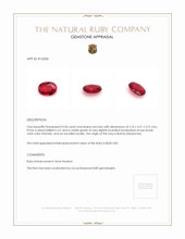 0.50 Ct. Ruby from Burma (Myanmar) Appraisal