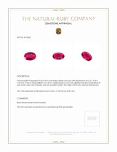 0.50 Ct. Ruby from Burma (Myanmar) Appraisal