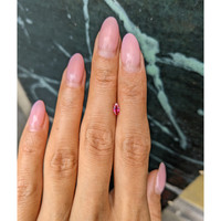 0.26 Ct. Pinkish Red Ruby from Mozambique Life Style