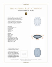 3.00 Ct. Ruby from Mozambique 3 D Scan Report