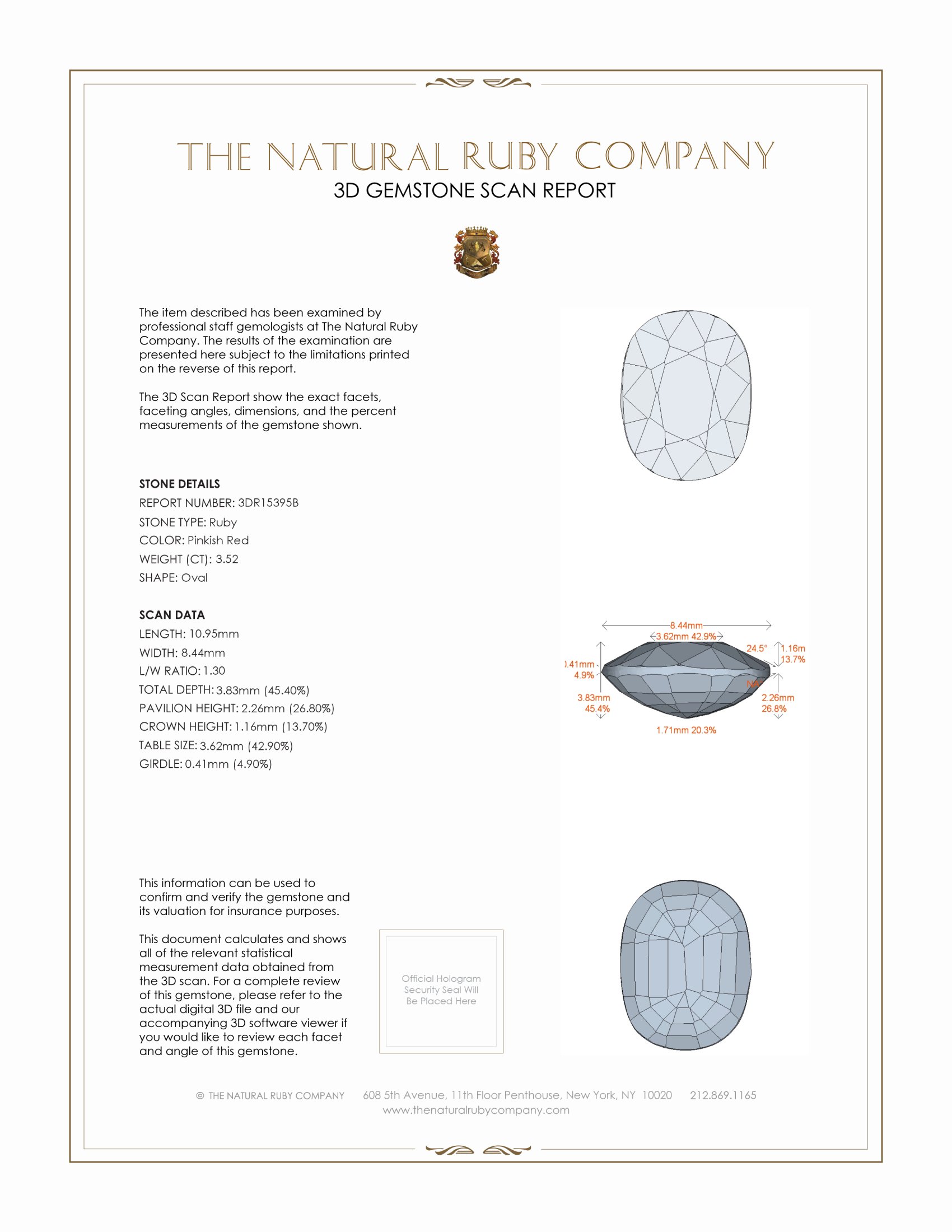 3.52 Ct. Ruby from Mozambique