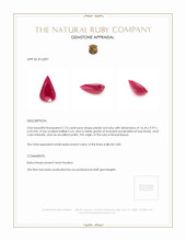 7.73 Ct. Ruby from Mozambique Appraisal