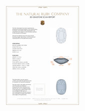 6.20 Ct. Ruby from Mozambique 3 D Scan Report