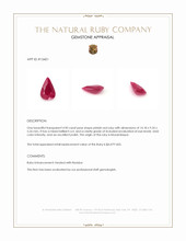 4.90 Ct. Pinkish Red Ruby from Mozambique Appraisal