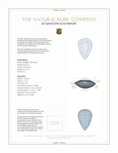 3.67 Ct. Ruby from Mozambique 3 D Scan Report