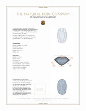 4.48 Ct. Ruby from Mozambique 3 D Scan Report