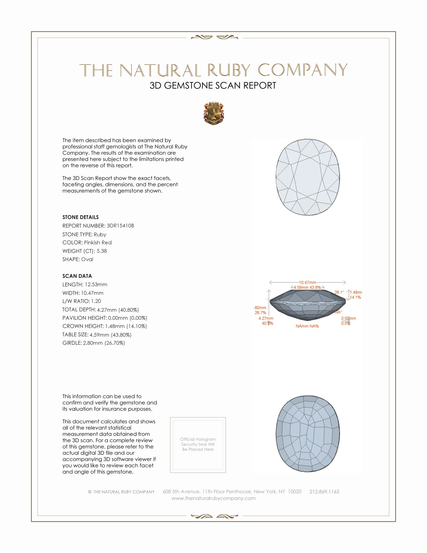 5.38 Ct. Ruby from Mozambique