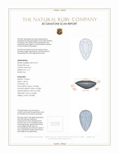 2.70 Ct. Ruby from Mozambique 3 D Scan Report