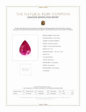 2.95 Ct. Pinkish Red Ruby from Mozambique Scan Report