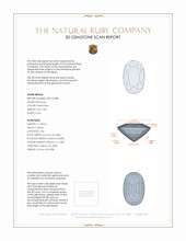 2.85 Ct. Ruby from Mozambique 3 D Scan Report