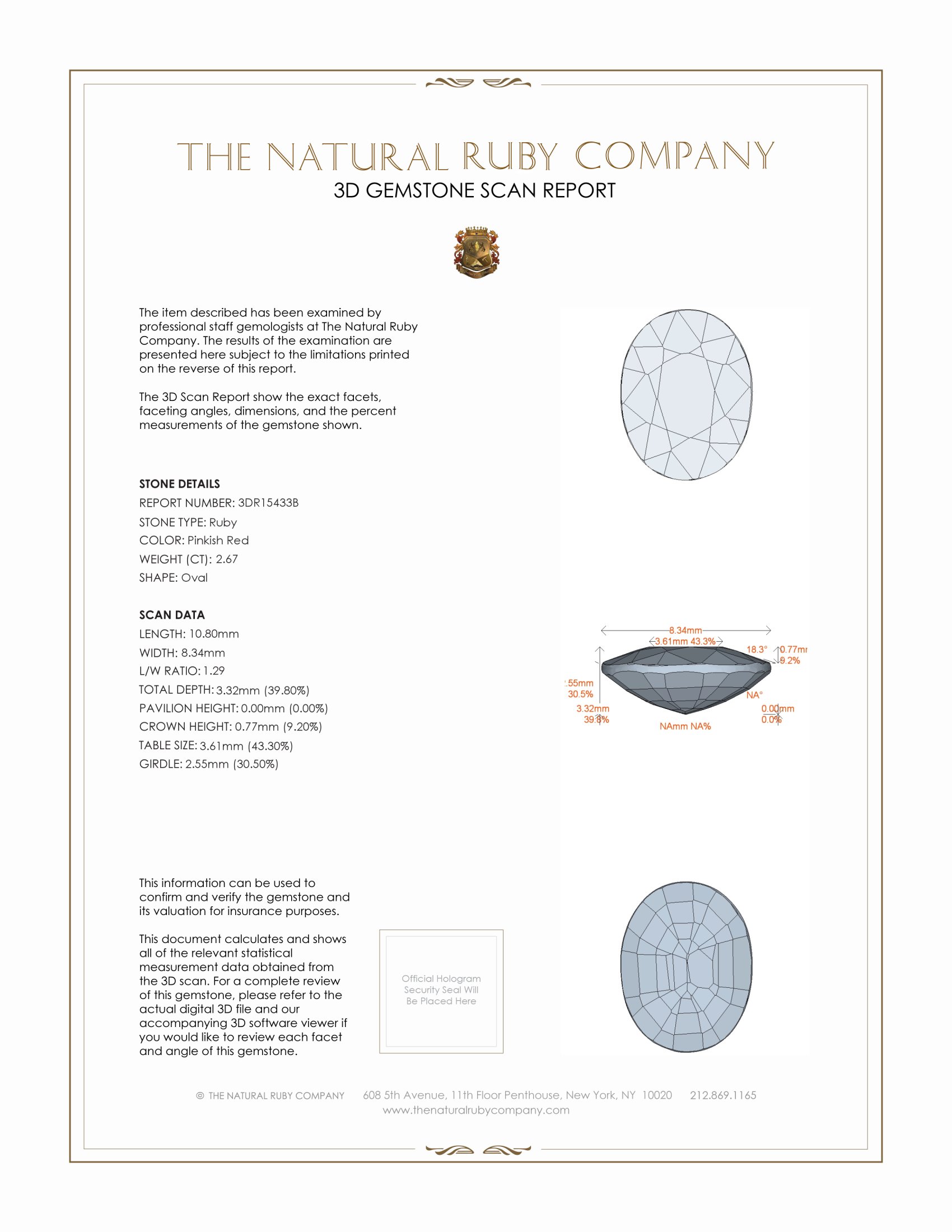 2.67 Ct. Ruby from Mozambique