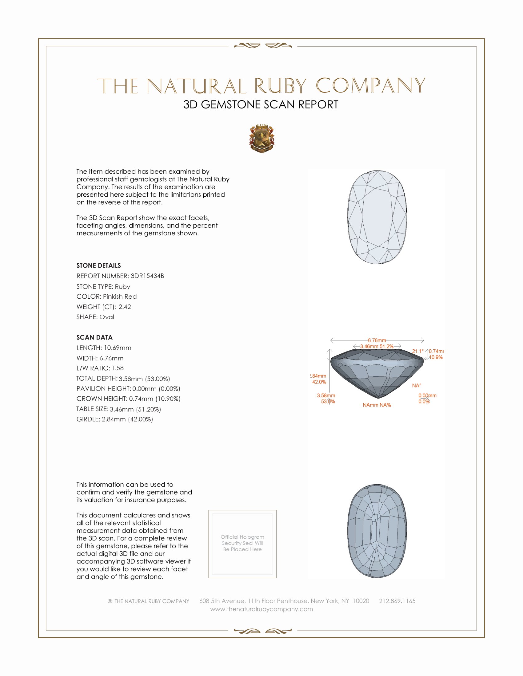 2.42 Ct. Ruby from Mozambique