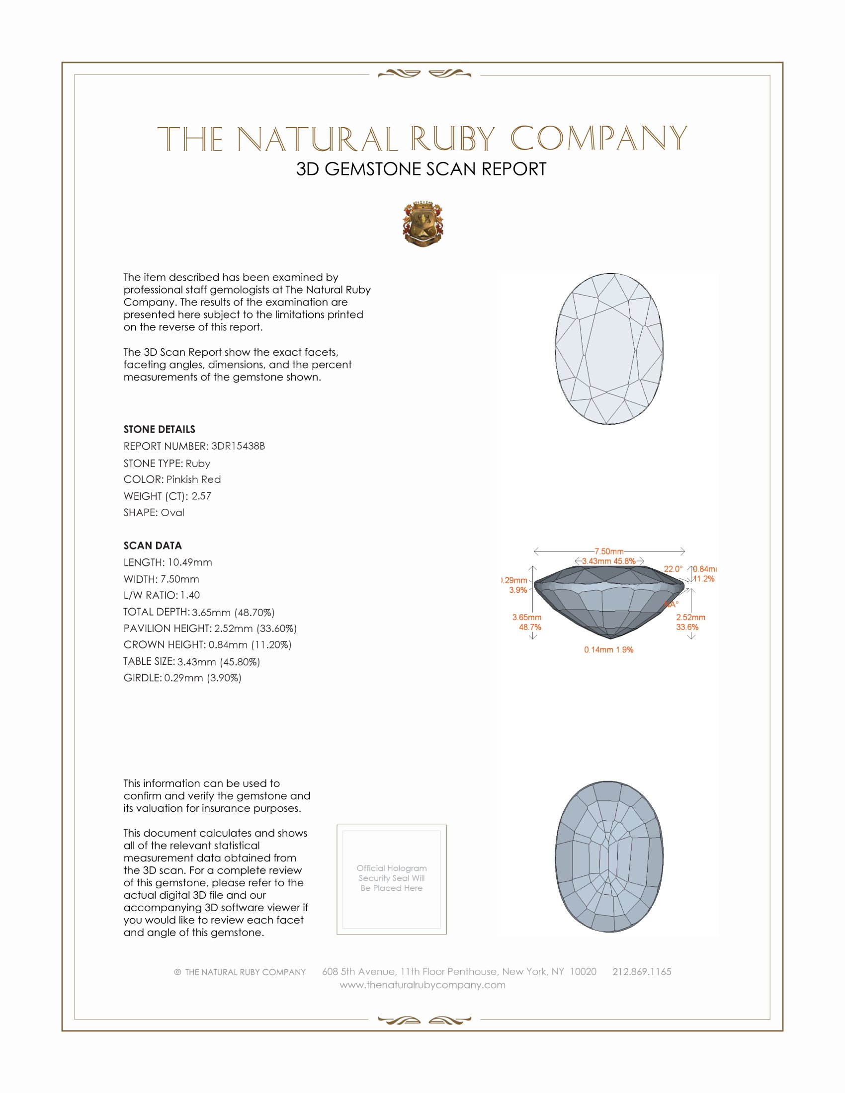 2.57 Ct. Ruby from Mozambique