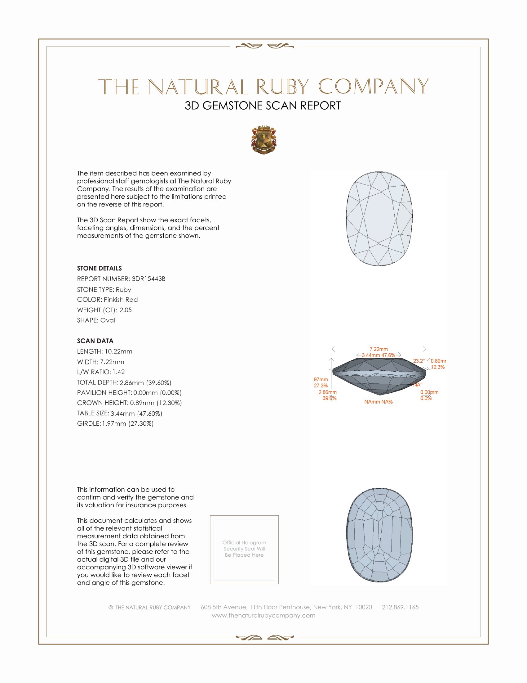 2.05 Ct. Ruby from Mozambique