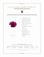 4.03 Ct. Purplish Red Ruby from Mozambique Scan Report