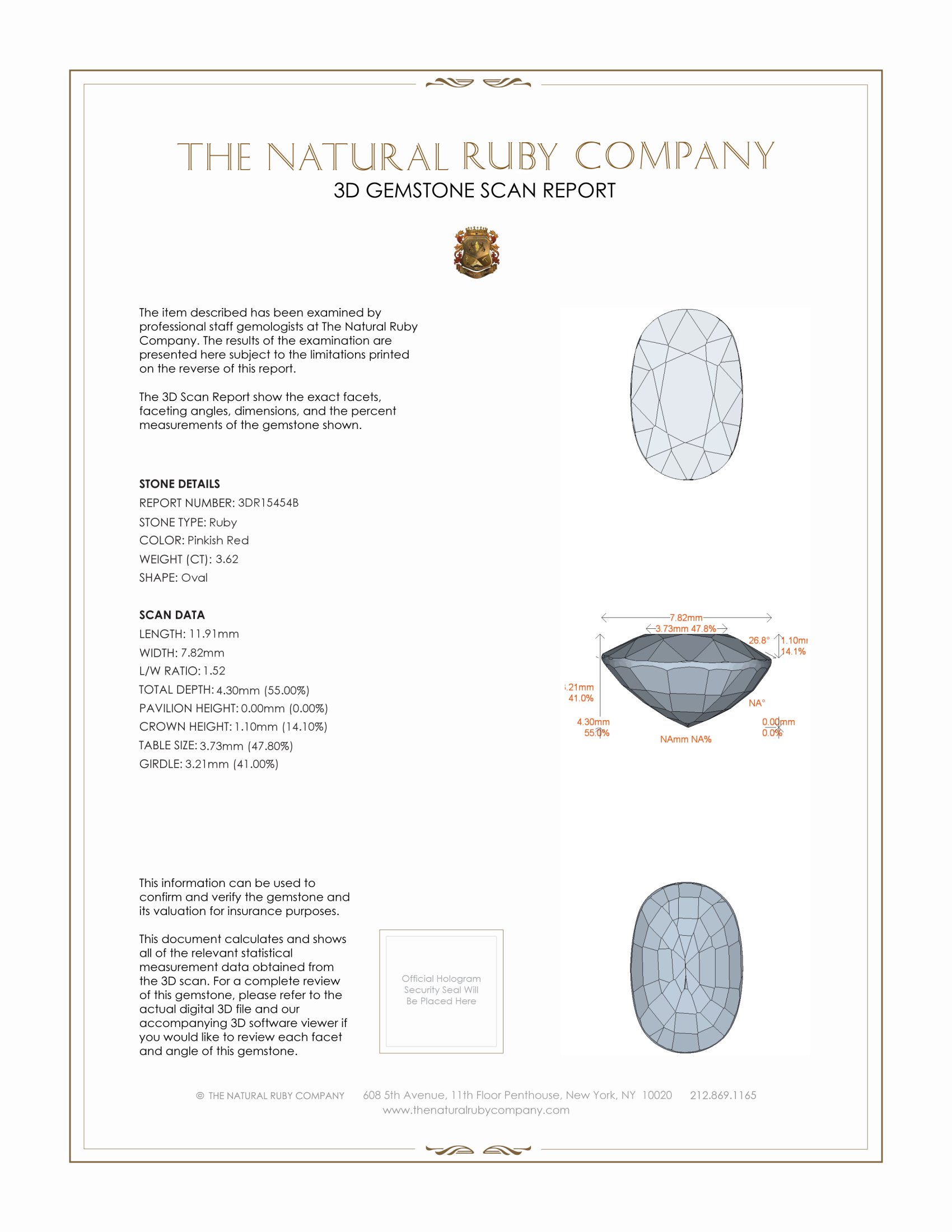 3.62 Ct. Ruby from Mozambique