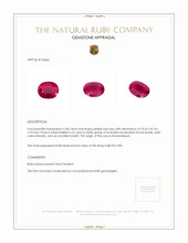 3.28 Ct. Ruby from Mozambique Appraisal