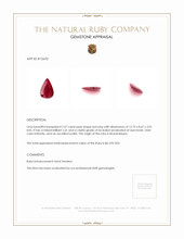 2.57 Ct. Ruby from Mozambique Appraisal