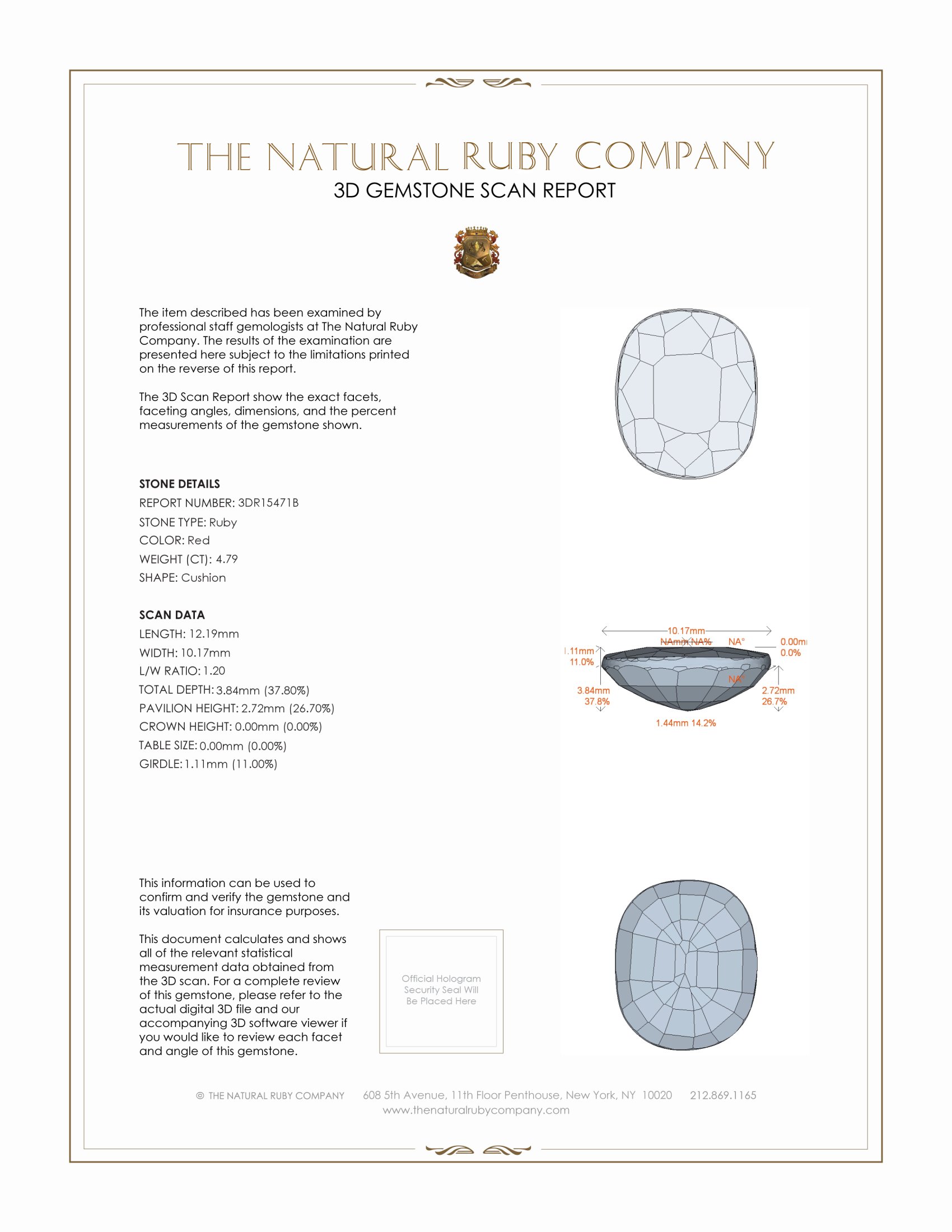 4.79 Ct. Ruby from Mozambique