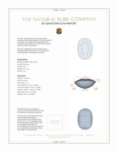 4.02 Ct. Ruby from Mozambique 3 D Scan Report