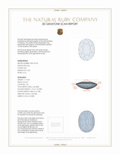 3.00 Ct. Ruby from Mozambique 3 D Scan Report