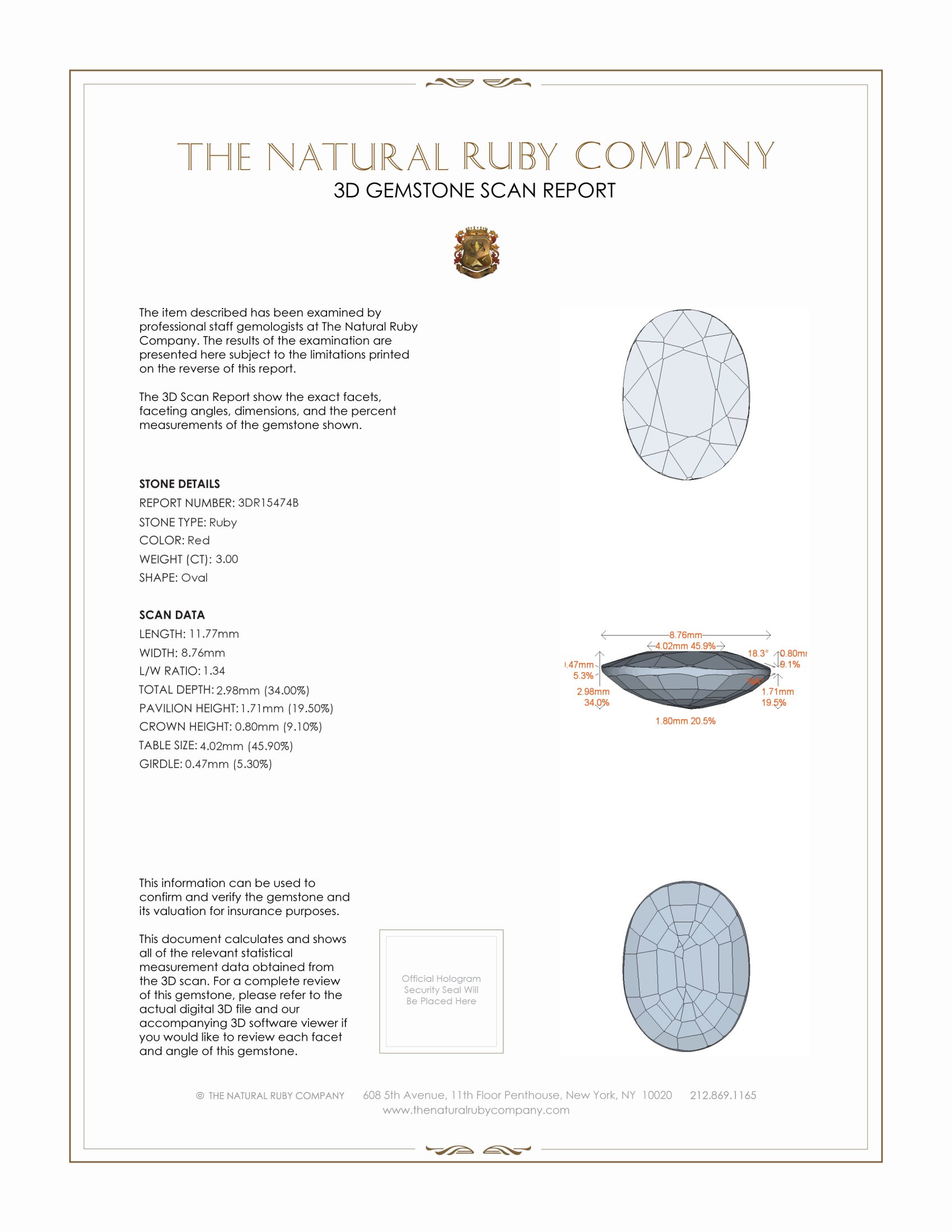 3.00 Ct. Ruby from Mozambique