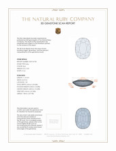 3.03 Ct. Ruby from Mozambique 3 D Scan Report