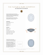 3.62 Ct. Ruby from Mozambique 3 D Scan Report
