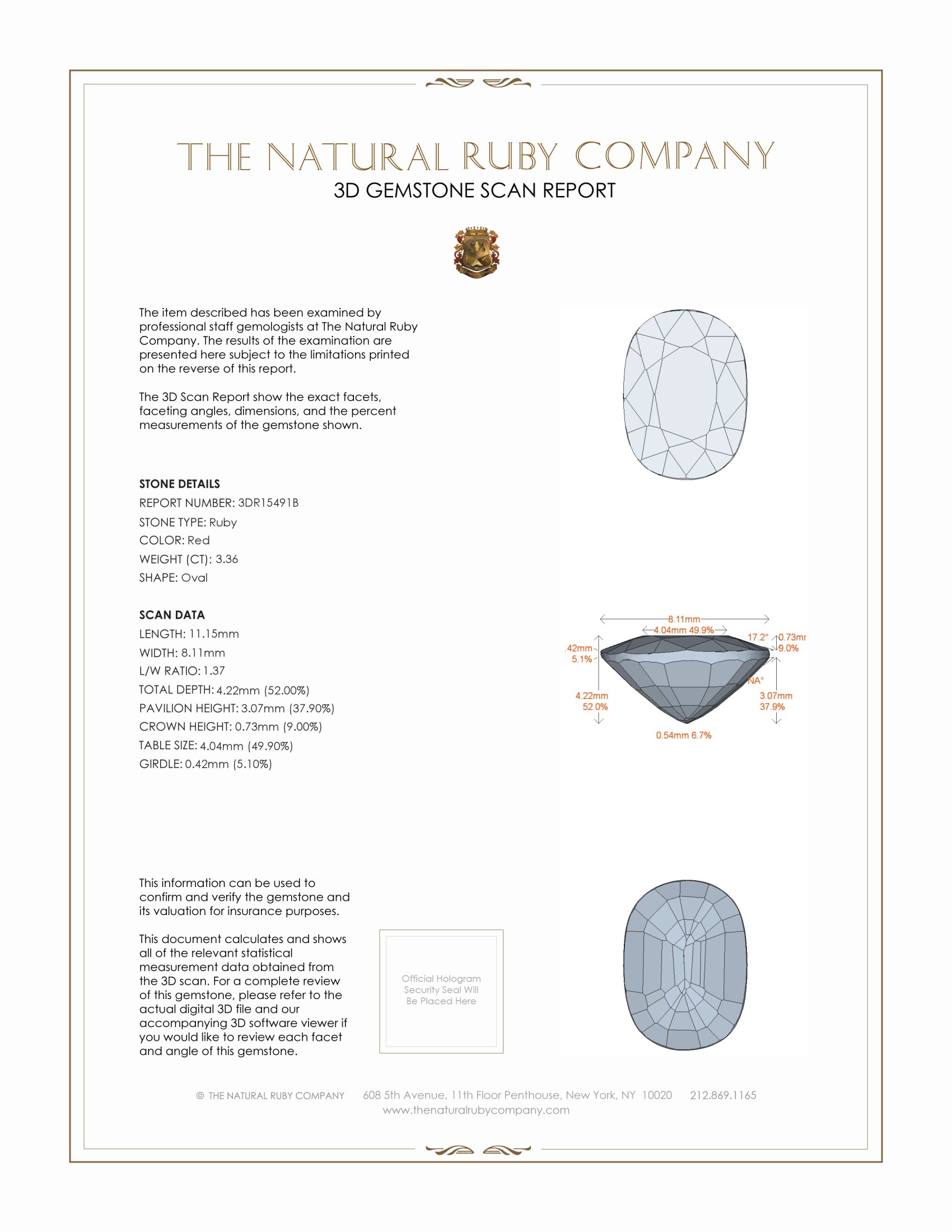 3.36 Ct. Ruby from Mozambique