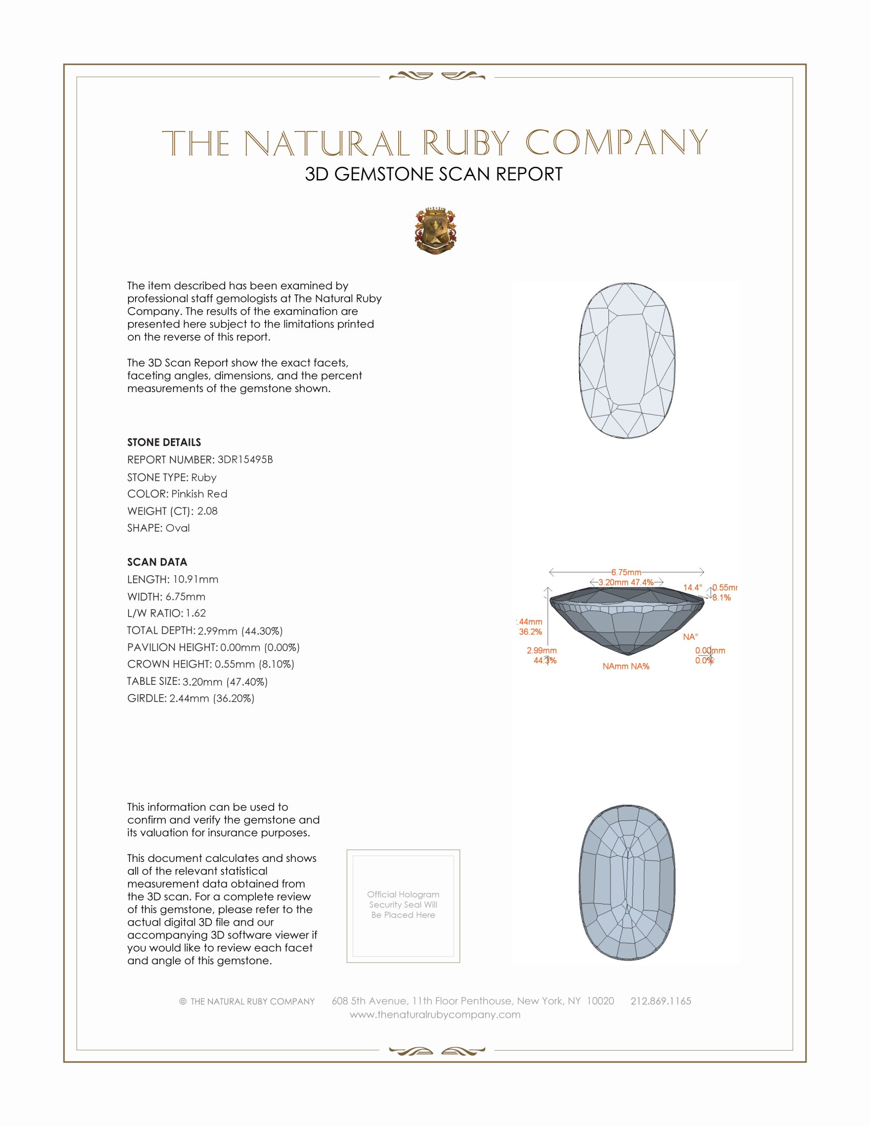 2.08 Ct. Ruby from Mozambique