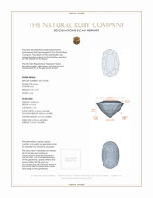 2.73 Ct. Ruby from Mozambique 3 D Scan Report