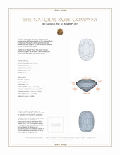 3.05 Ct. Ruby from Mozambique 3 D Scan Report