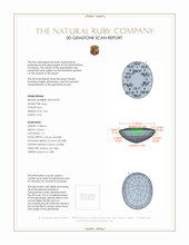 2.03 Ct. Ruby from Mozambique 3 D Scan Report