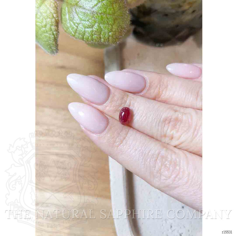 1.77 Ct. Cabochon Ruby from Mozambique