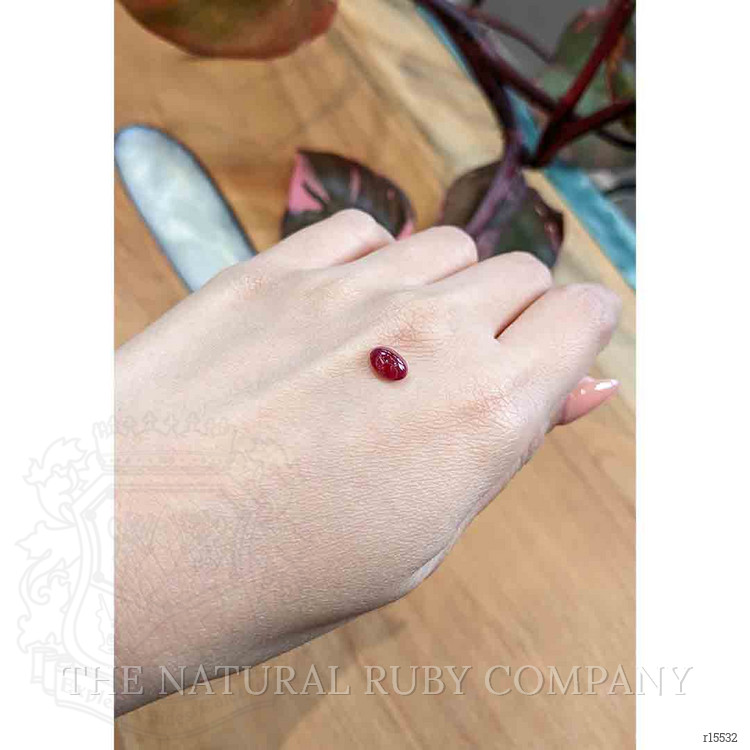 1.43 Ct. Cabochon Ruby from Mozambique