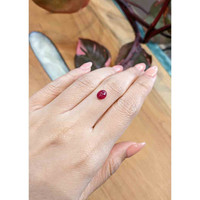 1.43 Ct. Cabochon Ruby from Mozambique Life Style