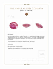 1.65 Ct. Ruby from Mozambique Appraisal