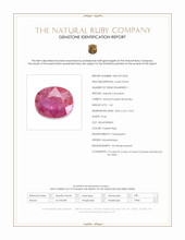 1.65 Ct. Purplish Red Ruby from Mozambique Scan Report