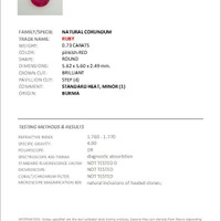 0.73 Ct. Ruby from Burma (Myanmar) Scan Report