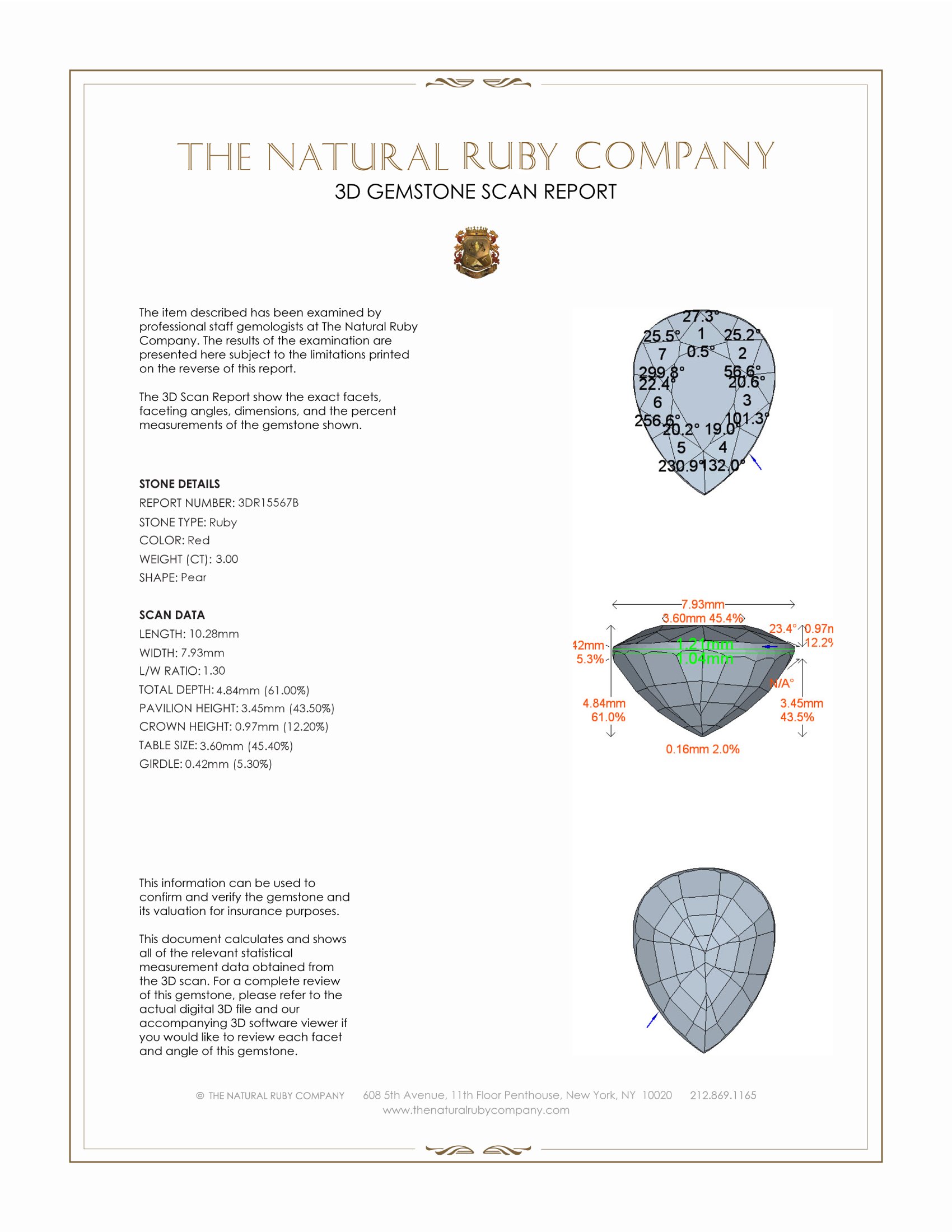 3.00 Ct. Ruby from Burma (Myanmar)