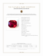 1.10 Ct. Pinkish Red Ruby from Tanzania Scan Report