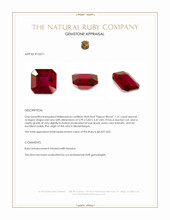 1.21 Ct. Ruby from Mozambique Appraisal