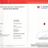 1.97 Ct. Ruby from Burma (Myanmar) Scan Report