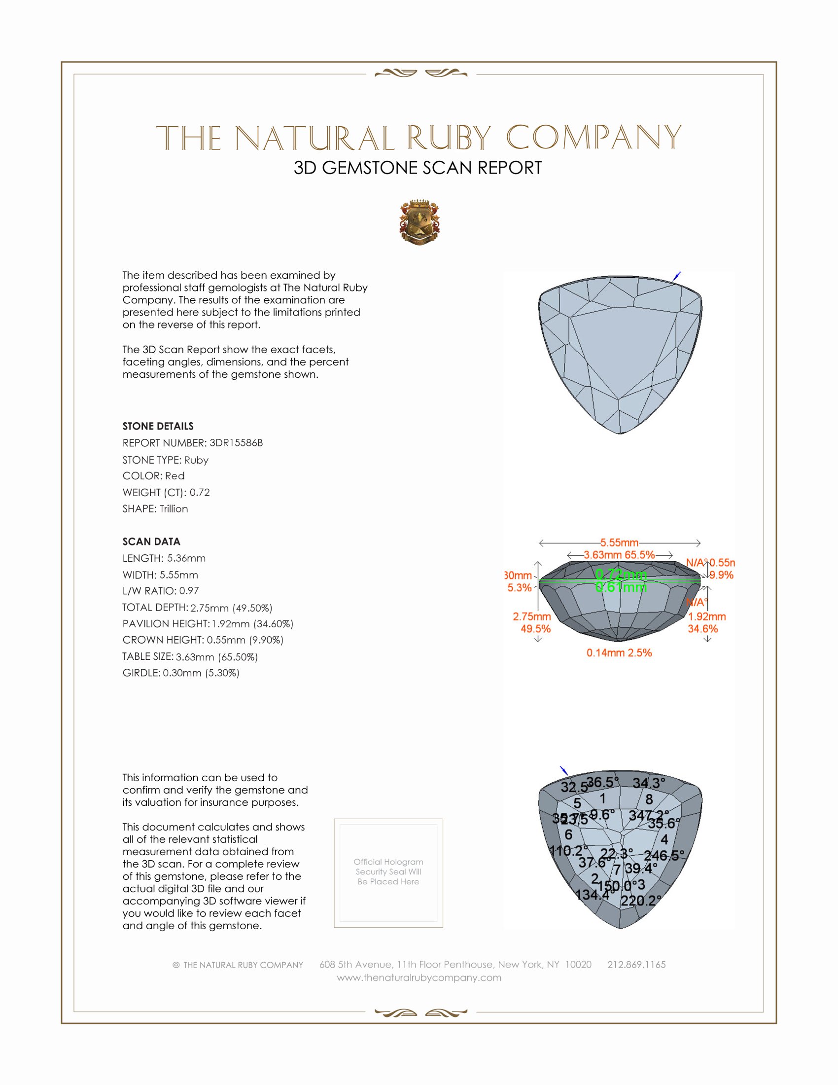0.72 Ct. Ruby from Madagascar