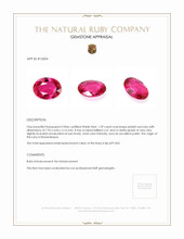 1.39 Ct. Ruby from Mozambique Appraisal