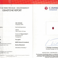 1.45 Ct. Ruby from Burma (Myanmar) Scan Report