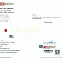 4.52 Ct. Ruby from Mozambique Scan Report